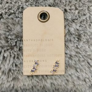 😍gorg opal purple crystal earrings!